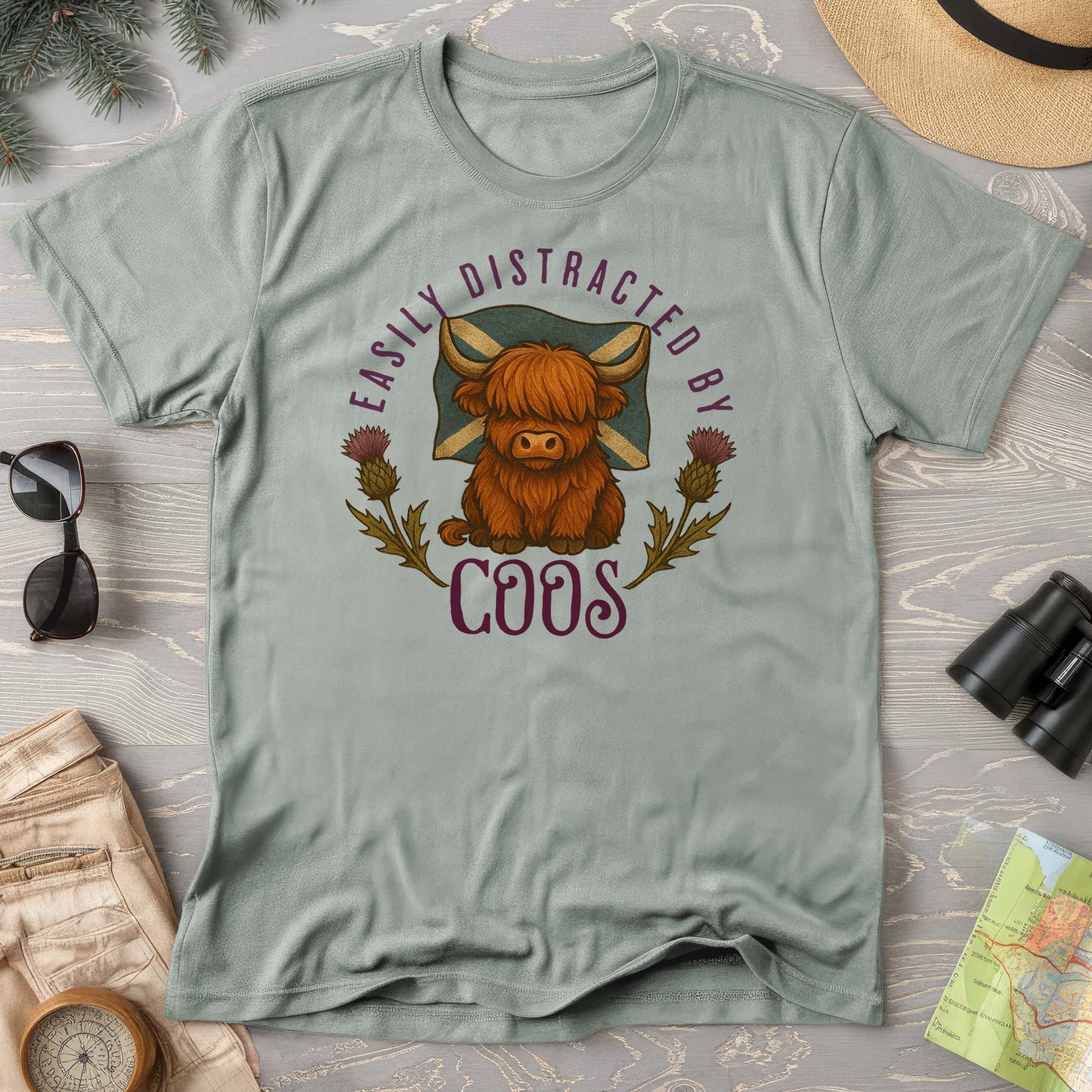Easily Distracted By Coos Comfort Colors T-Shirt