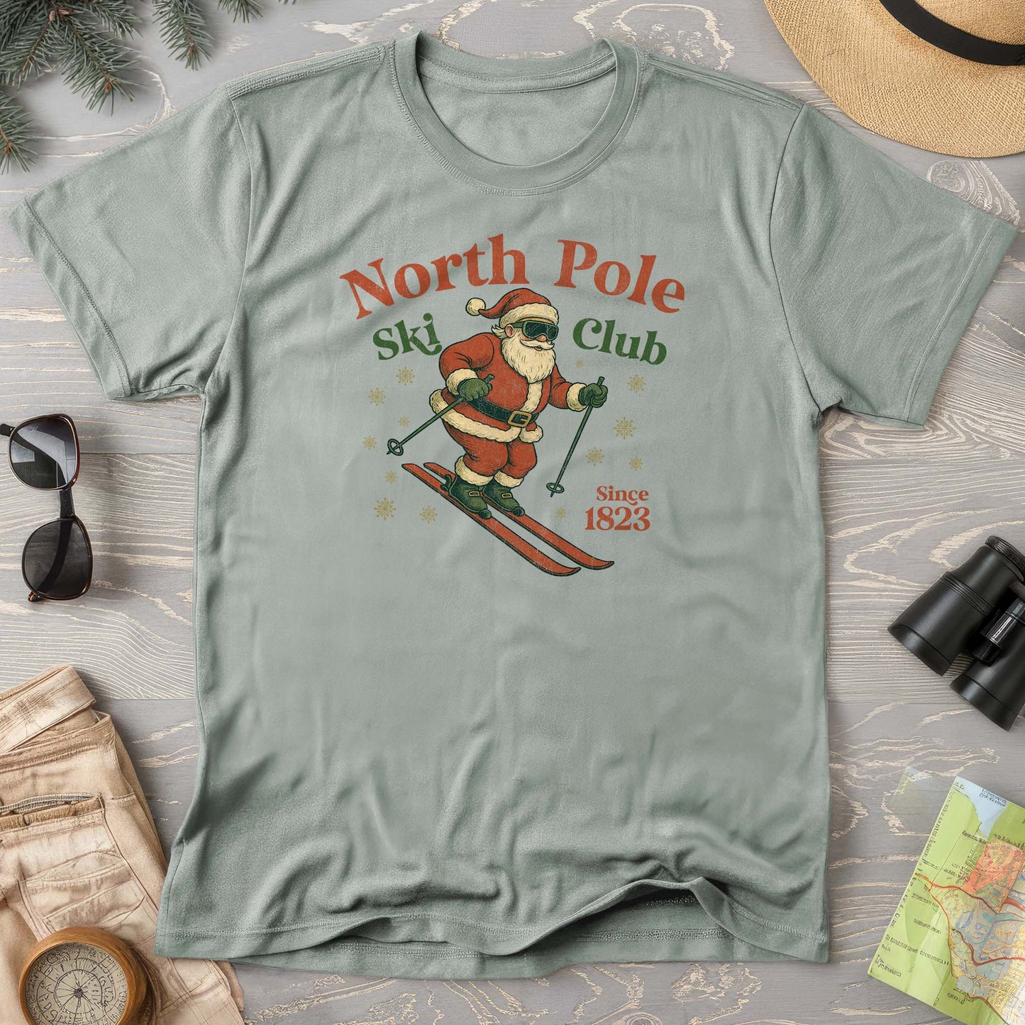 North Pole Ski Club Comfort Colors T-shirt