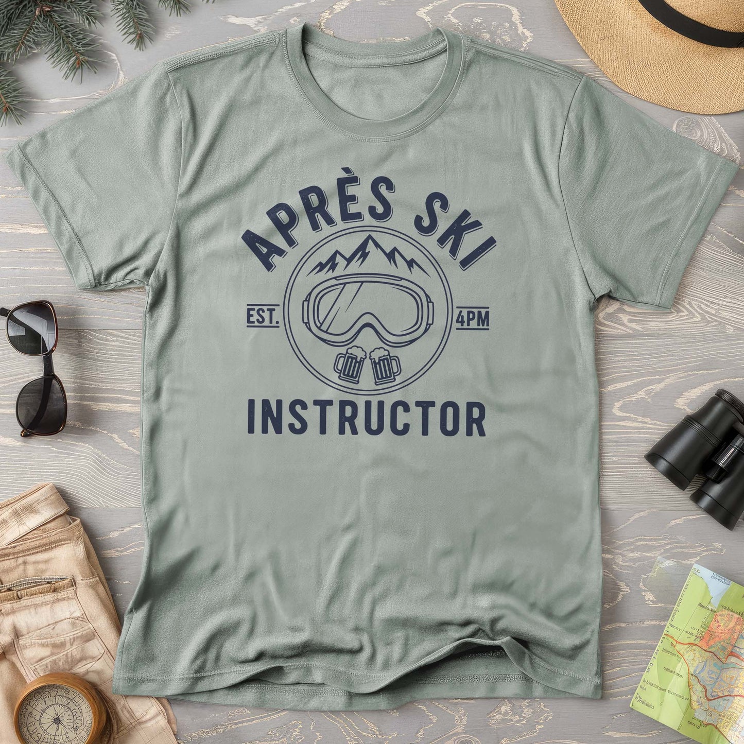Après Ski Instructor "Goggles" Comfort Colors T-shirt