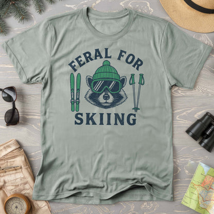 Feral for Skiing Comfort Colors T-shirt