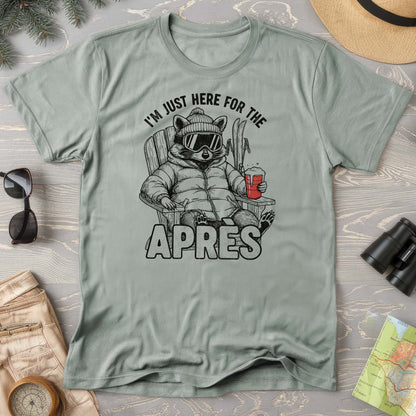 Just Here for the Apres "Raccoon" Comfort Colors T-shirt