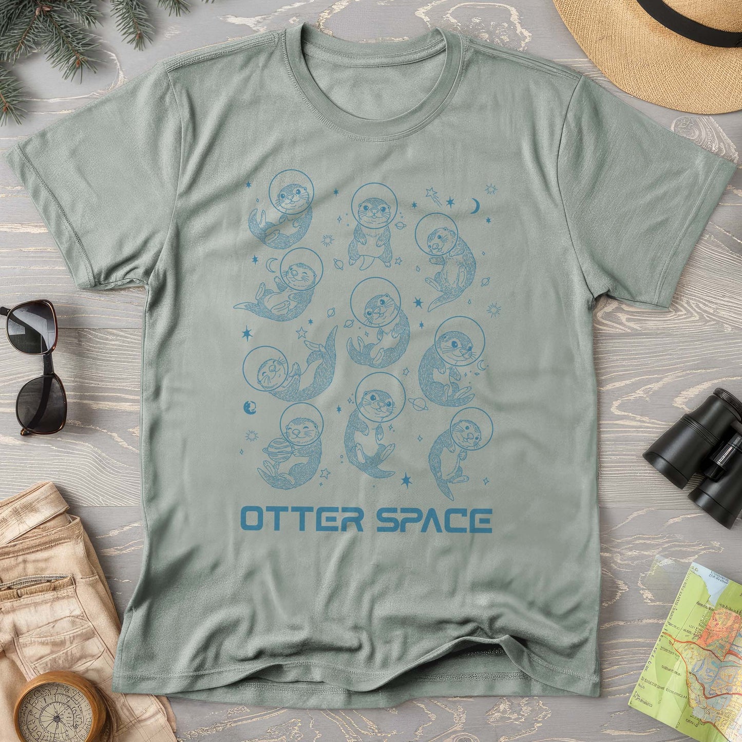 Otter Space Comfort Colors T-shirt