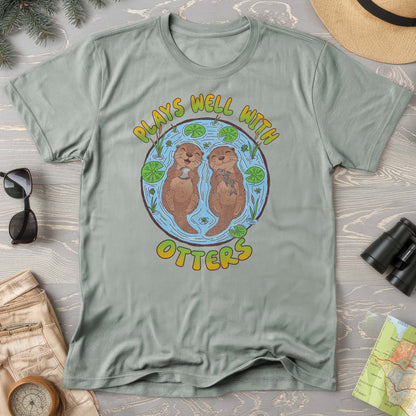 Plays Well With Otters Comfort Colors T-shirt