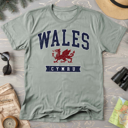 Wales Varsity Dragon Comfort Colors T-shirt