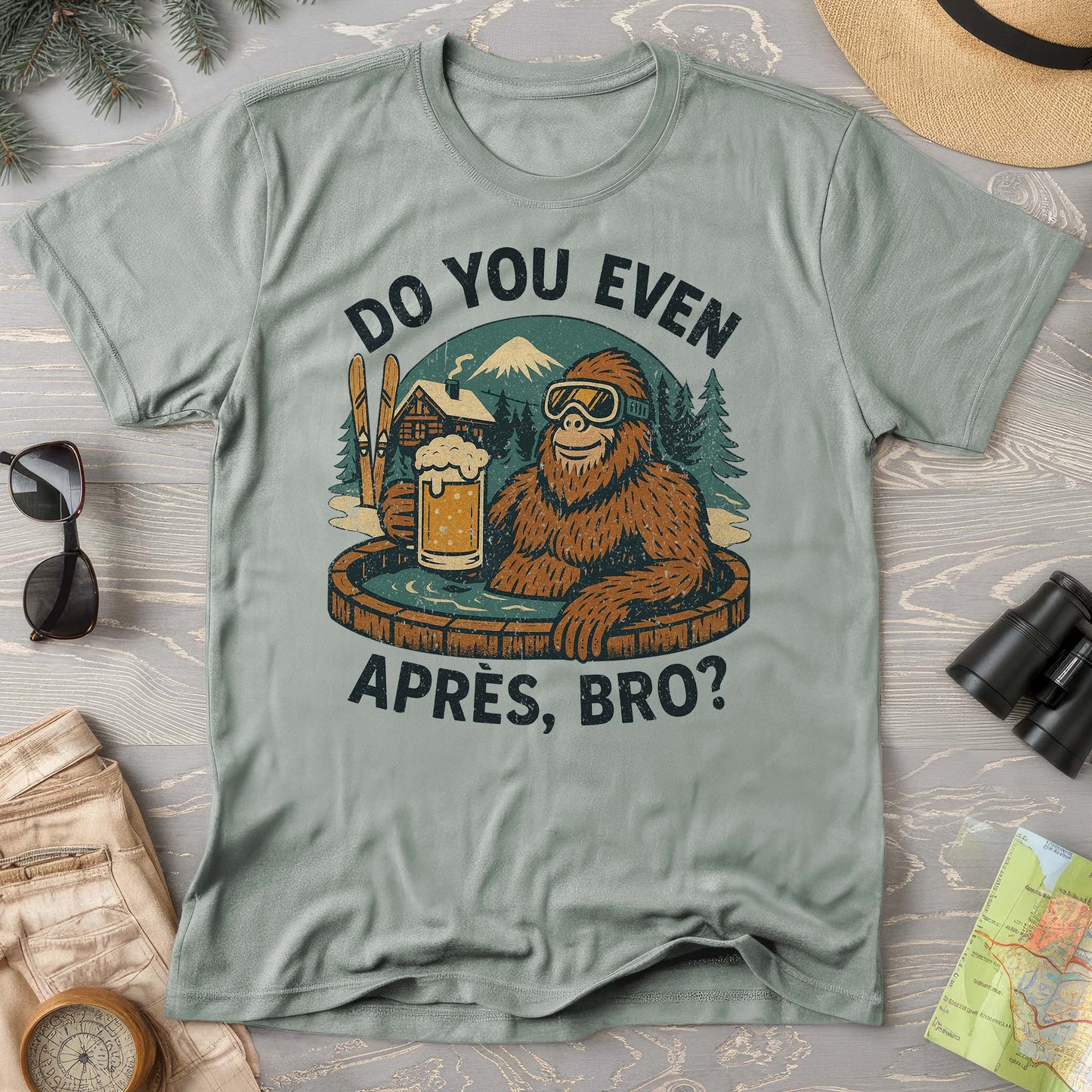 Bigfoot Apres Comfort Colors Tshirt
