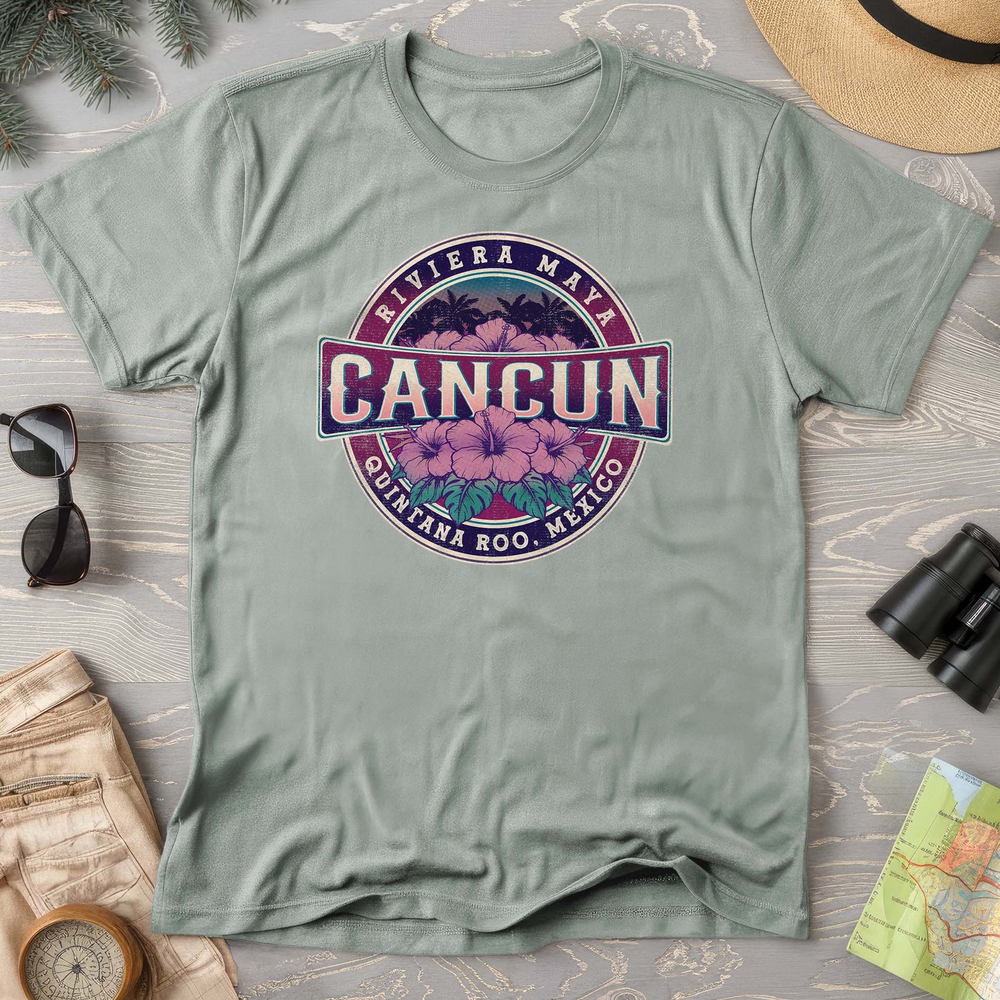 Cancun Badge Comfort Colors T-shirt