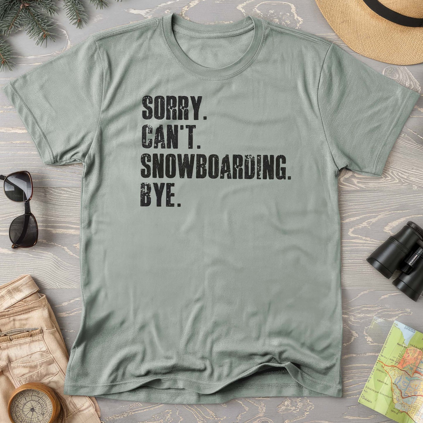 Sorry Snowboarding Comfort Colors T-shirt