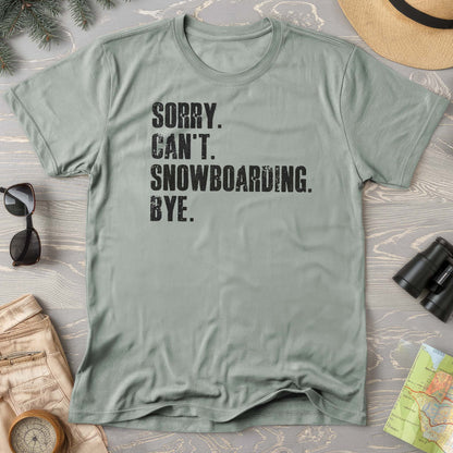 Sorry Snowboarding Comfort Colors T-shirt