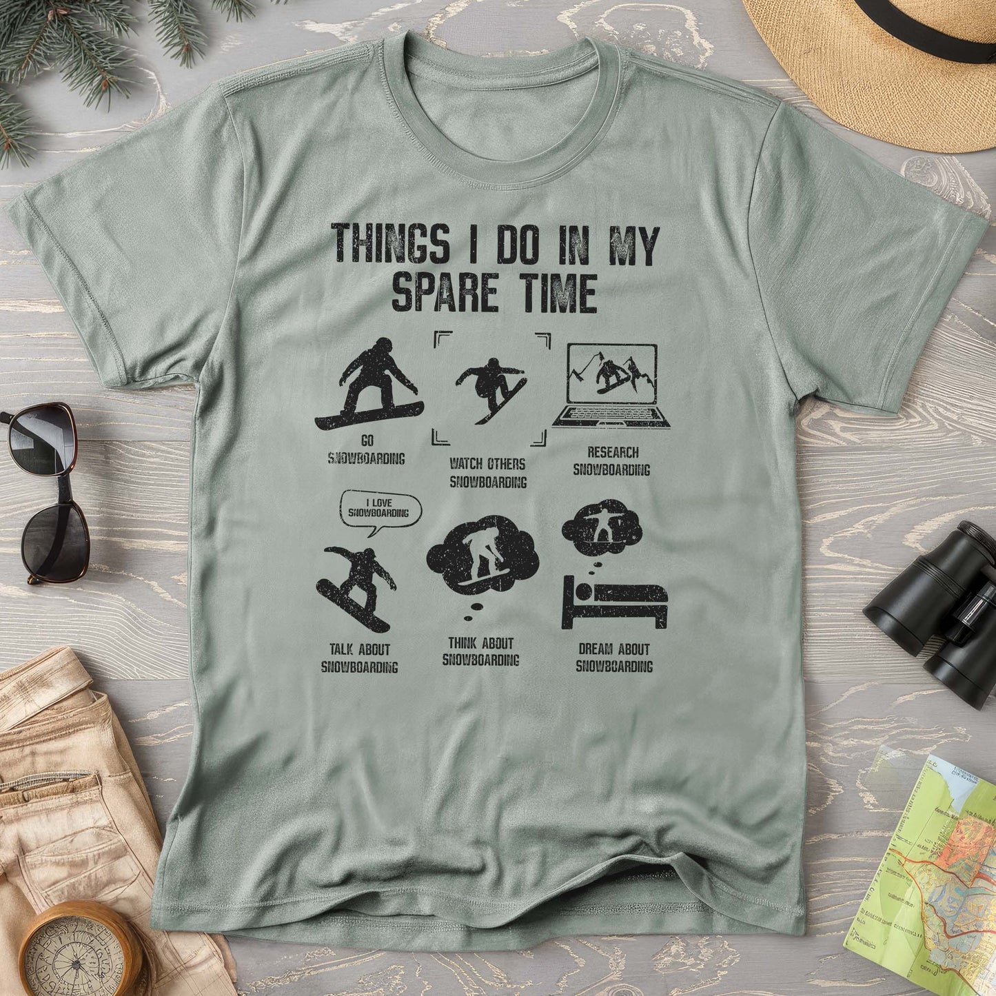 Spare Time Snowboard T-shirt