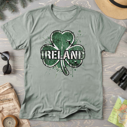 Ireland Shamrock Grunge T-shirt