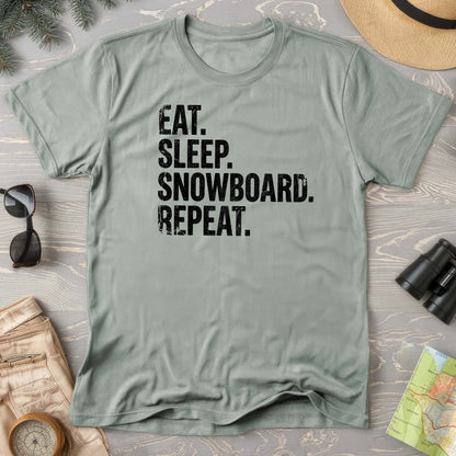 Eat Sleep Snowboard T-shirt