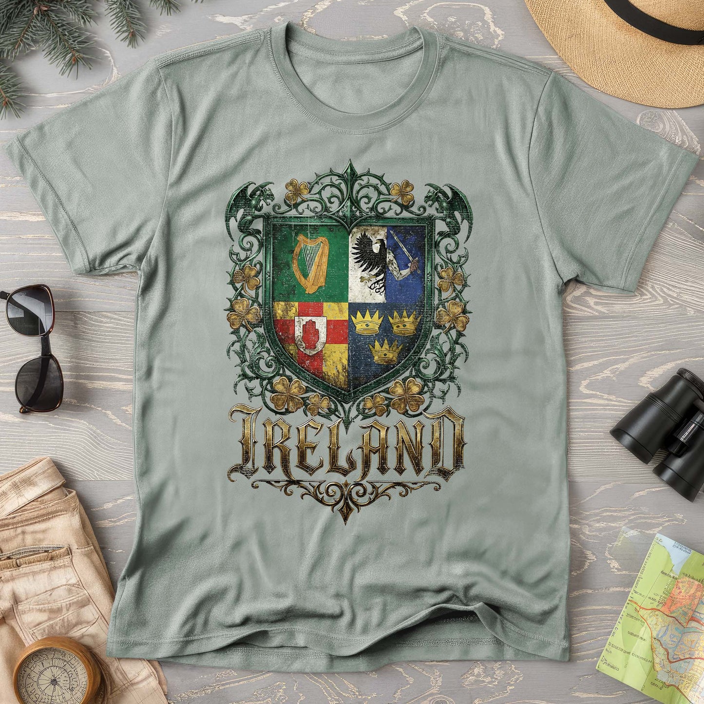 Irish Gothic Arms Comfort Colors T-shirt