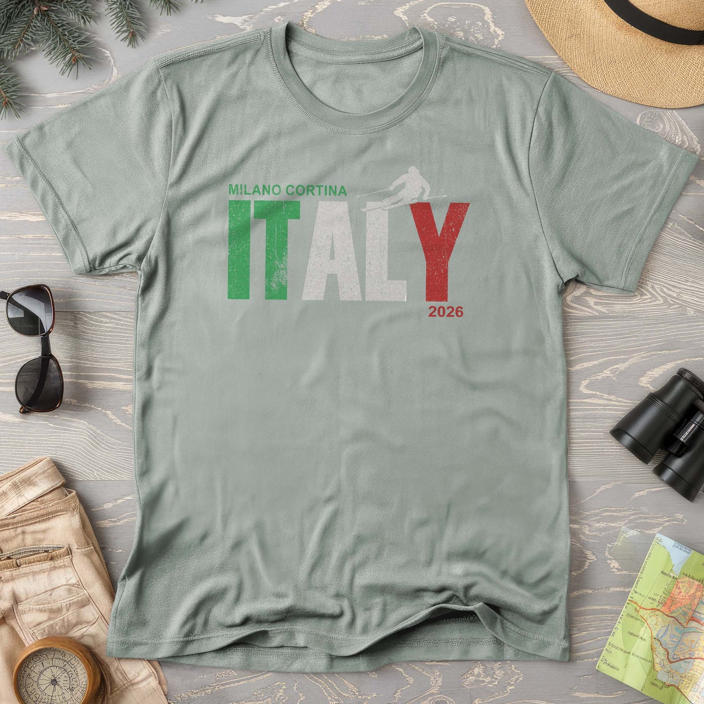 Milano Cortina Skier T-Shirt