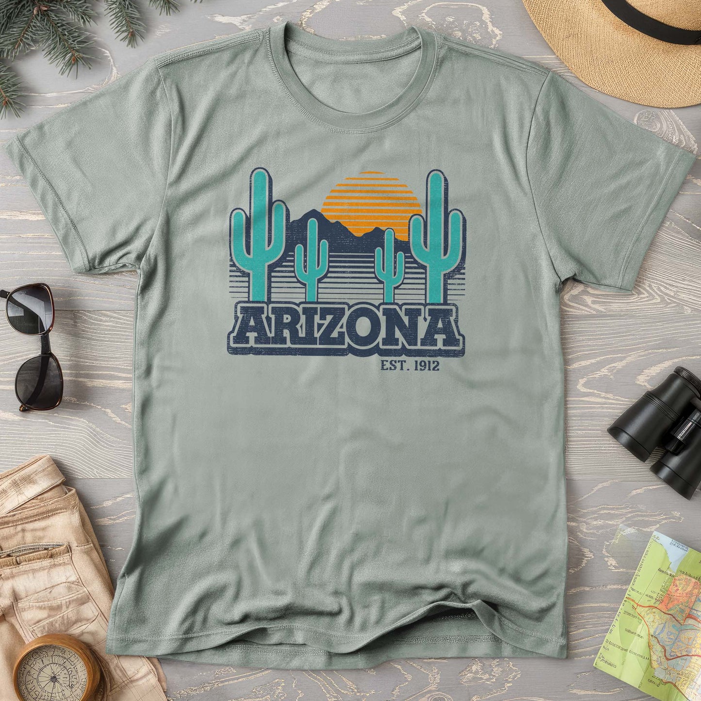 Arizona Retro Cactus T-Shirt