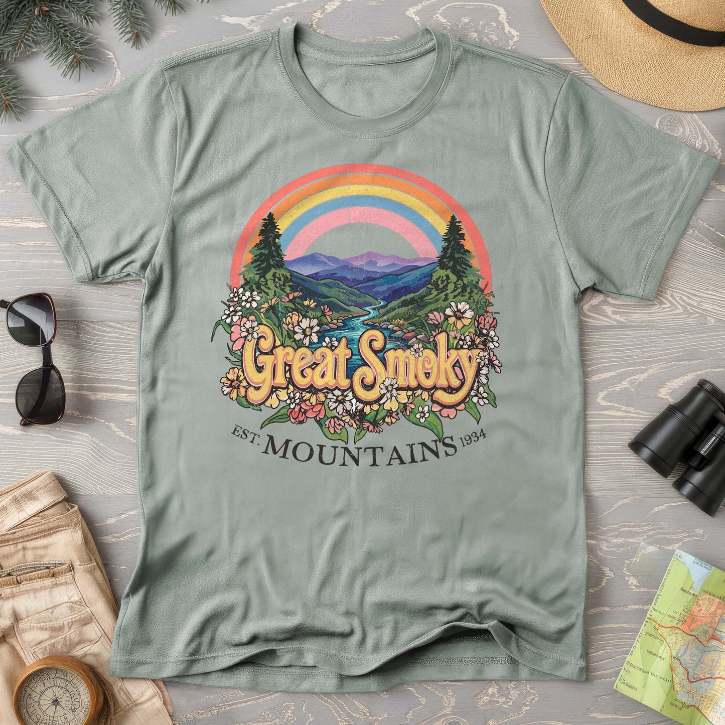 Smoky Mountains Rainbow T-Shirt