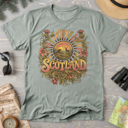 Scotland Retro Burst T-Shirt