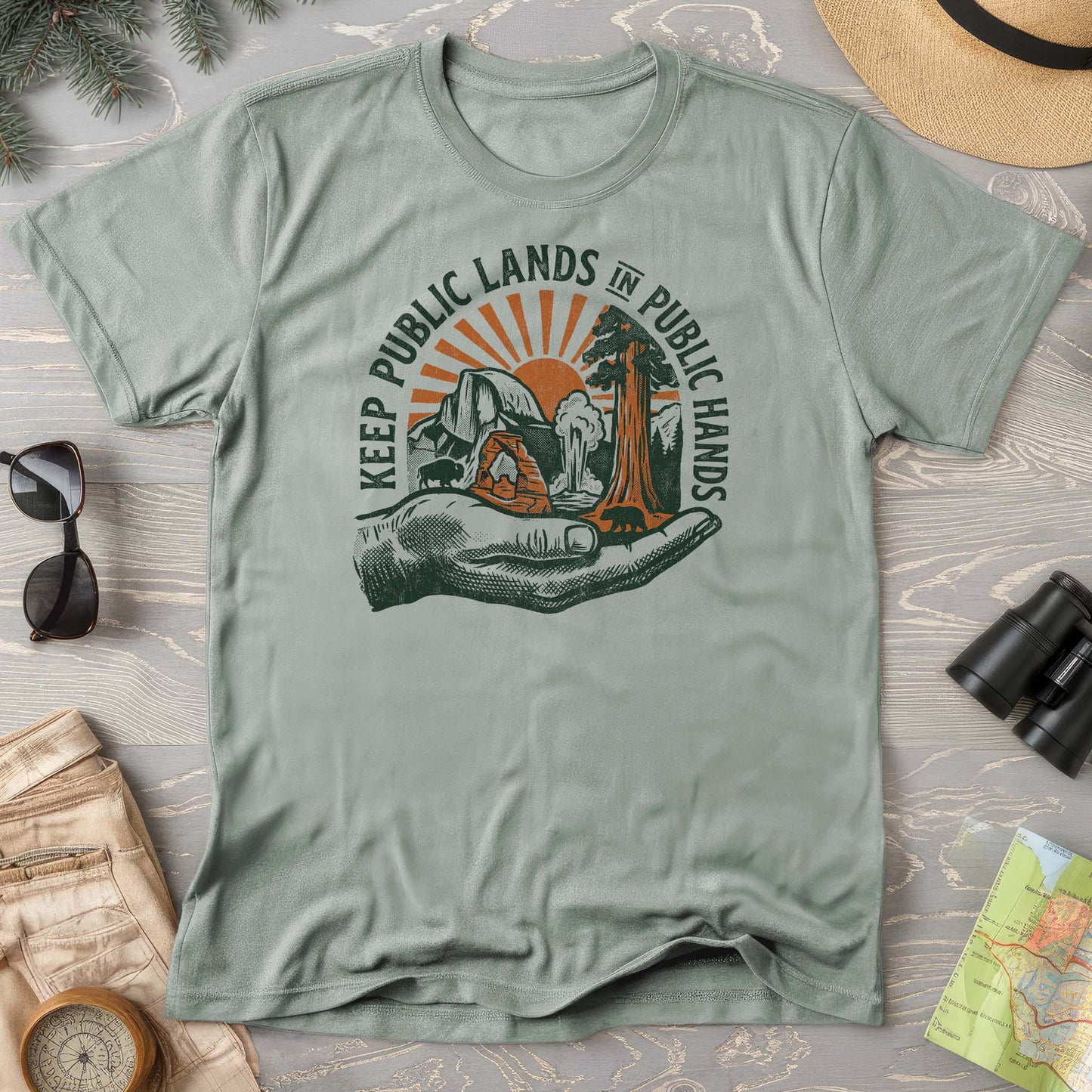Public Lands Public Hands V1 T-Shirt