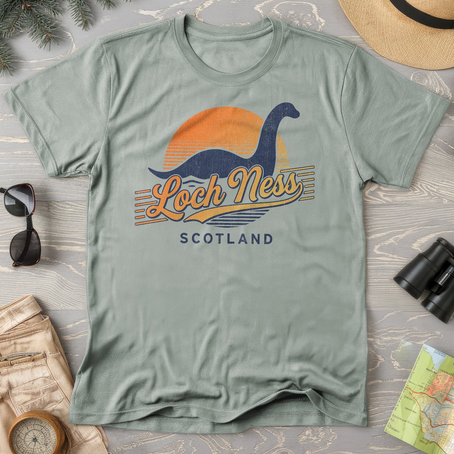Loch Ness Retro Slant T-Shirt