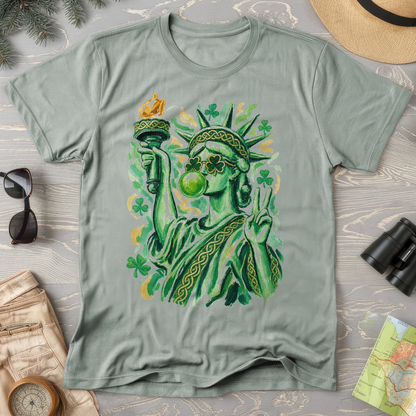 Irish Lady Liberty T-Shirt