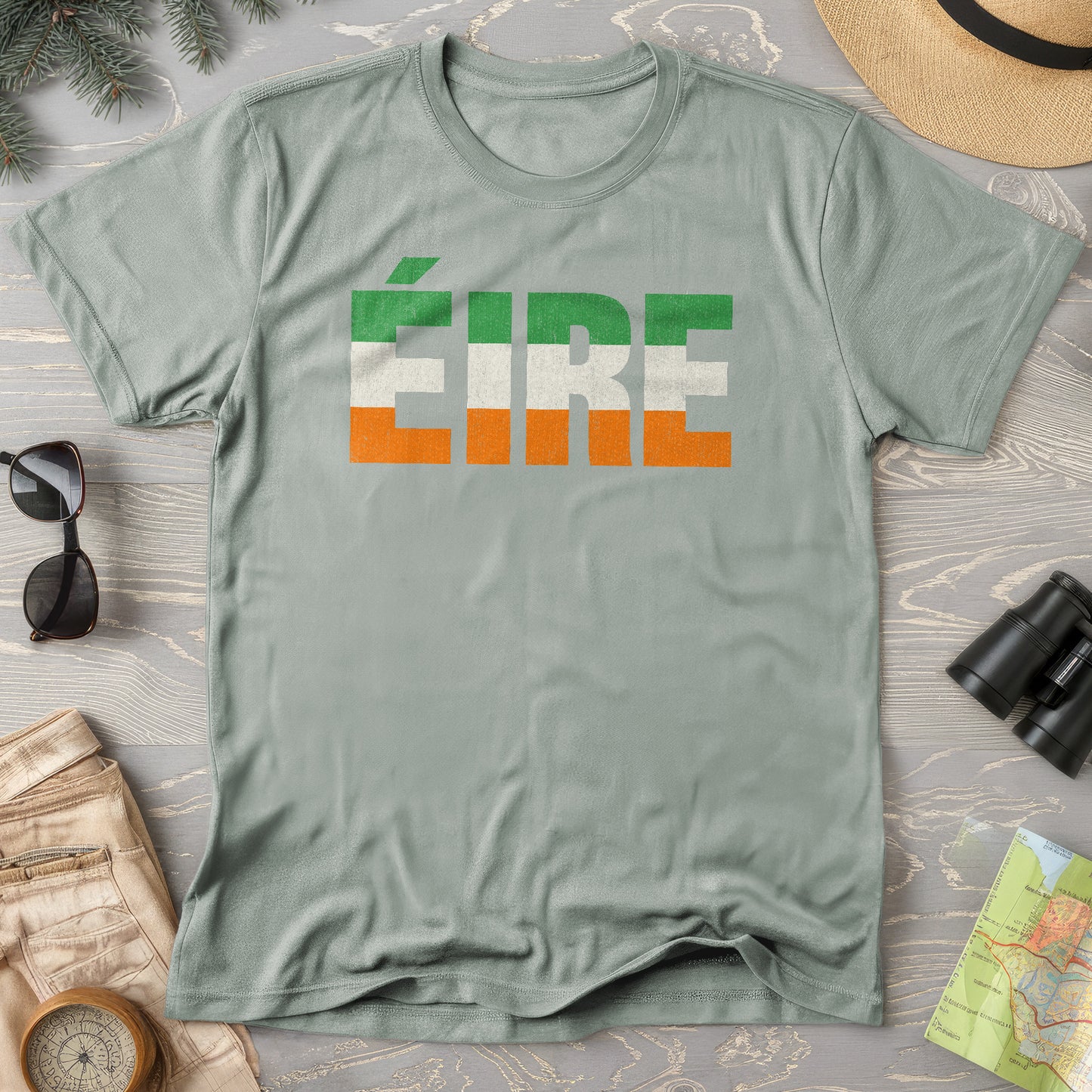 Eire Tricolor Stripe T-Shirt