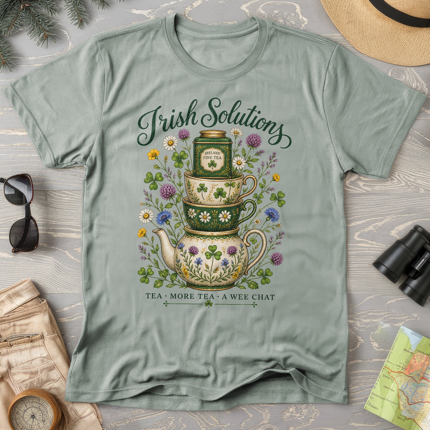 Irish Solutions Tea Cups T-Shirt