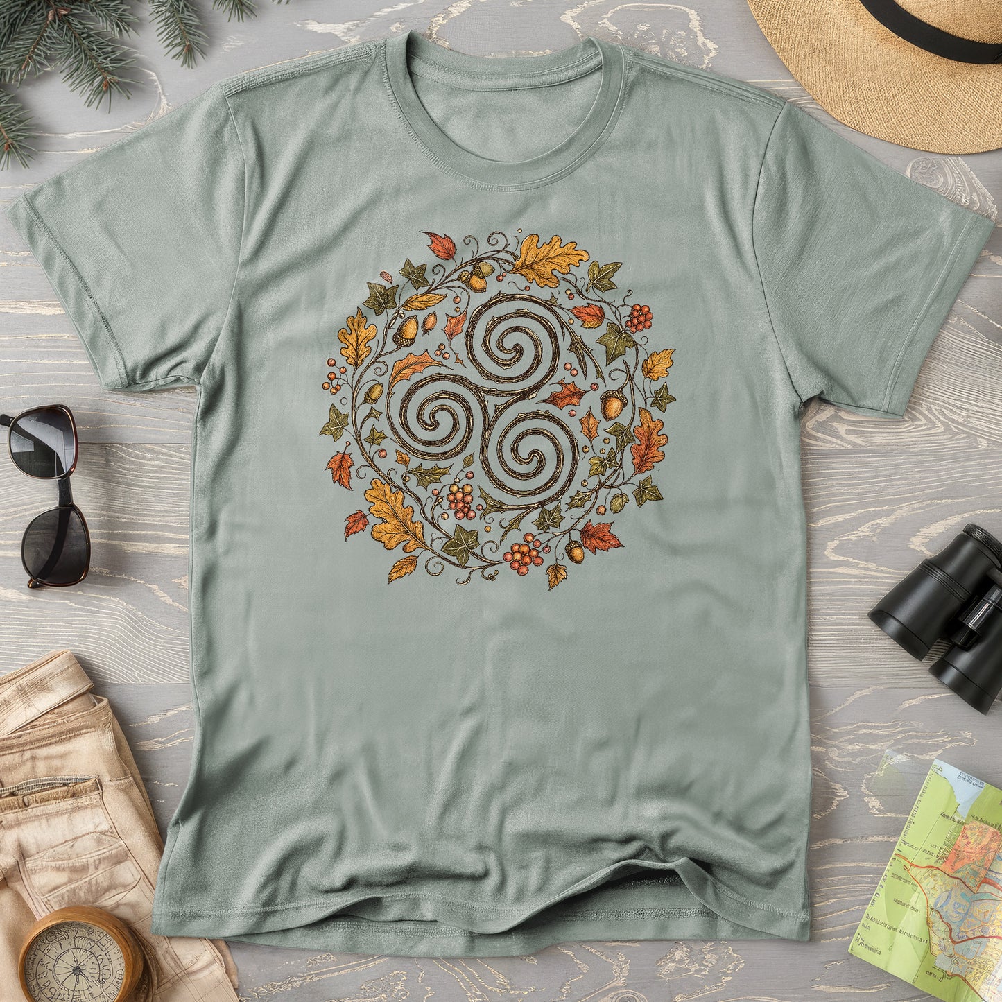 Celtic Autumn Spiral T-Shirt
