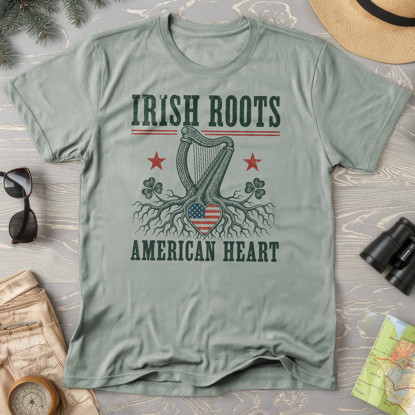 Irish Roots Harp T-Shirt