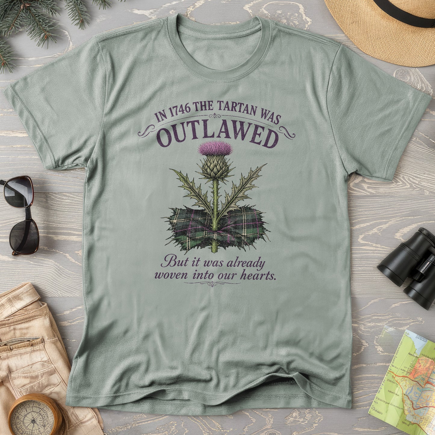 Outlawed Tartan T-Shirt