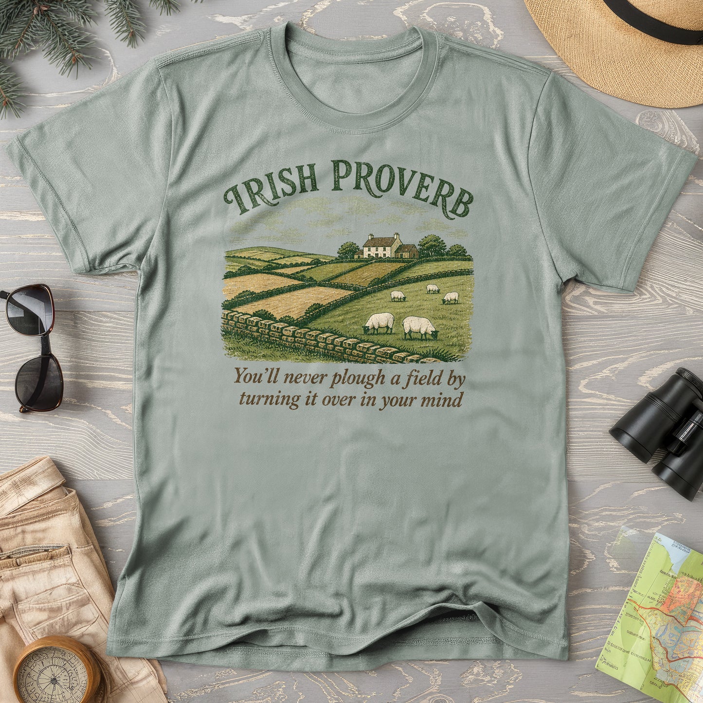 Plough Proverb T-Shirt