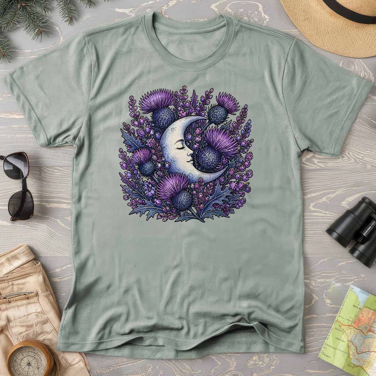 Botanical Moon Thistle T-Shirt