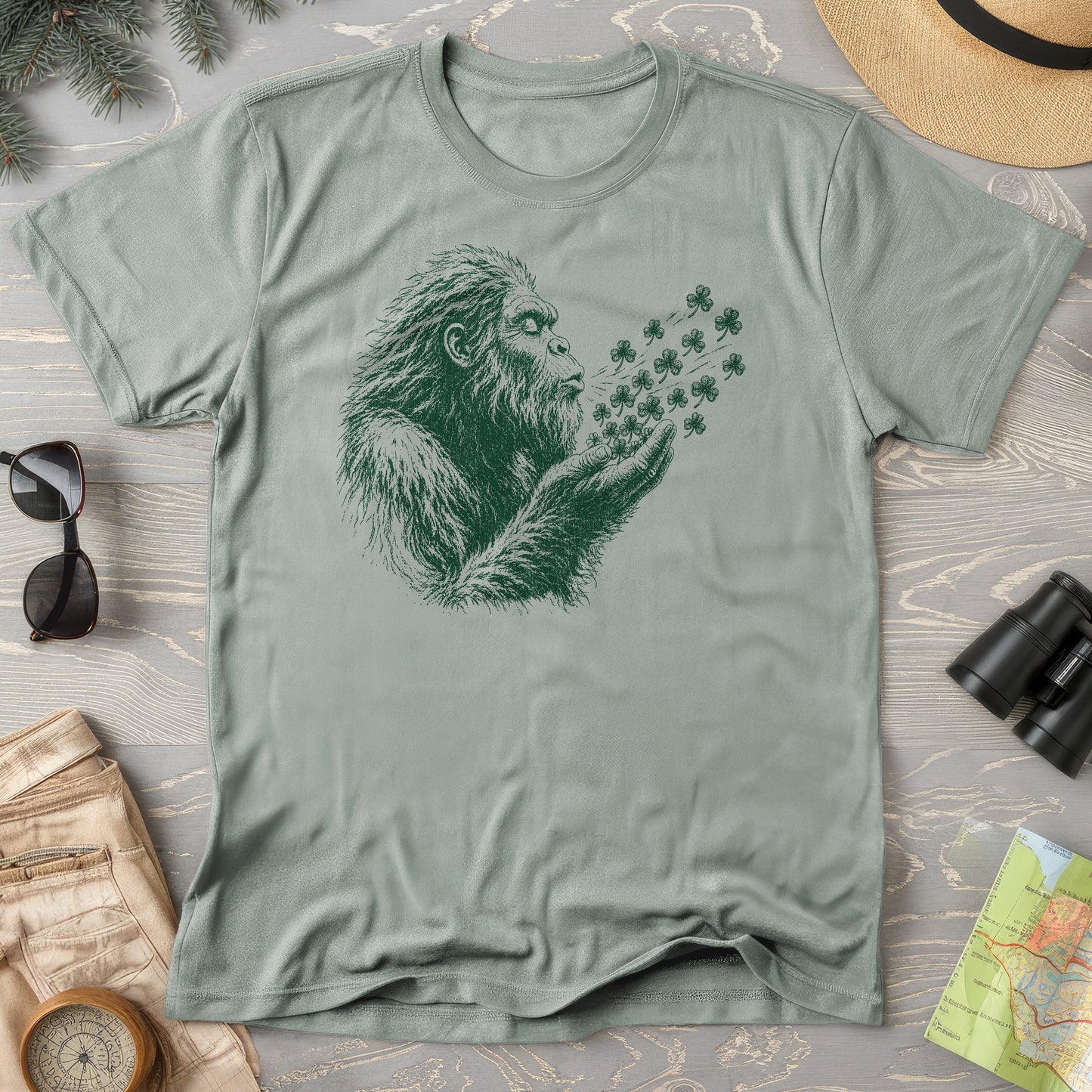 Bigfoot Shamrocks T-Shirt