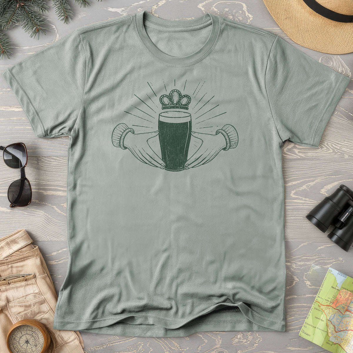 Claddagh Irish Beer T-Shirt