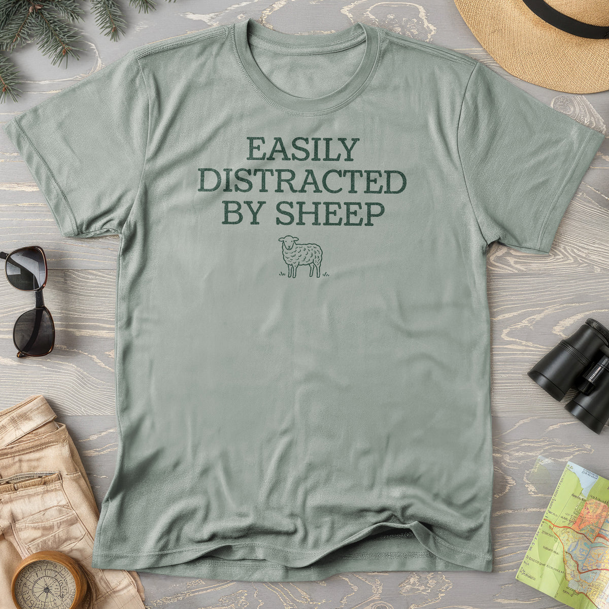 Easily Distracted By Sheep T-Shirt