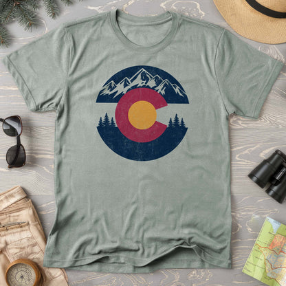 Colorado Badge Textured Comfort Colors T-Shirt