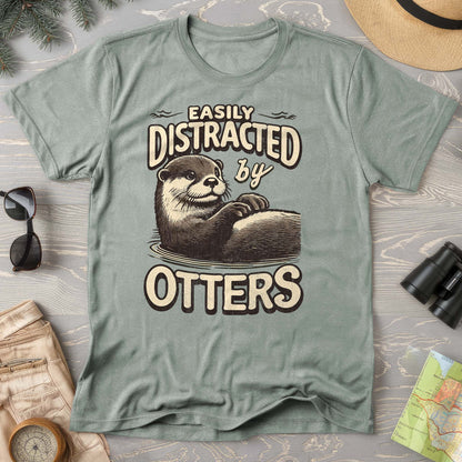 "Easily Distracted by Otters" Comfort Colors T-Shirt