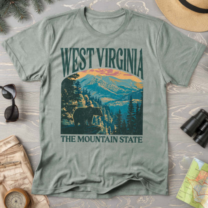 West Virginia Mountain State "Big and Bold" Comfort Colors T-Shirt