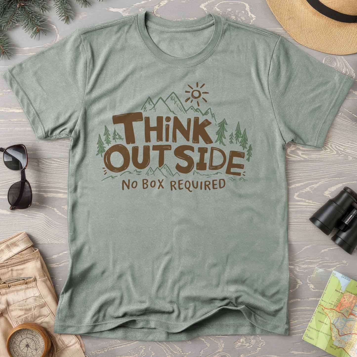 "Think Outside" Comfort Colors T-Shirt