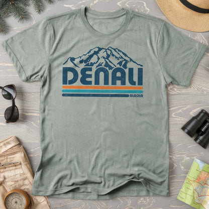 Denali Alaska Retro Stripe Comfort Colors T-Shirt