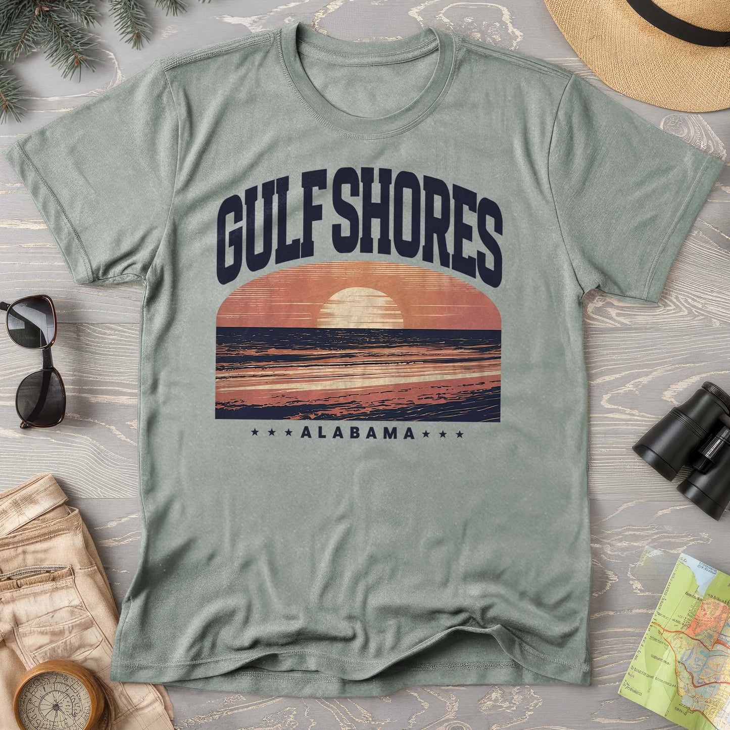 Gulf Shores Alabama "Varsity" Comfort Colors Shirt