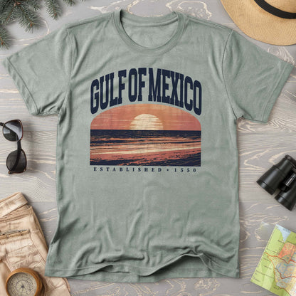 Gulf of Mexico Varsity Sunset Comfort Colors T-Shirt