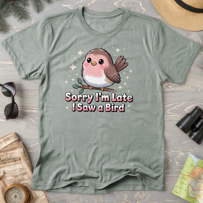 I Saw a Bird Kawaii Style Comfort Colors T-Shirt