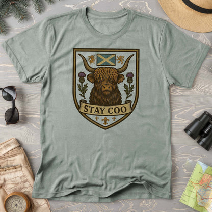 Highland Cow "Scottish Heraldry" Comfort Colors T-Shirt