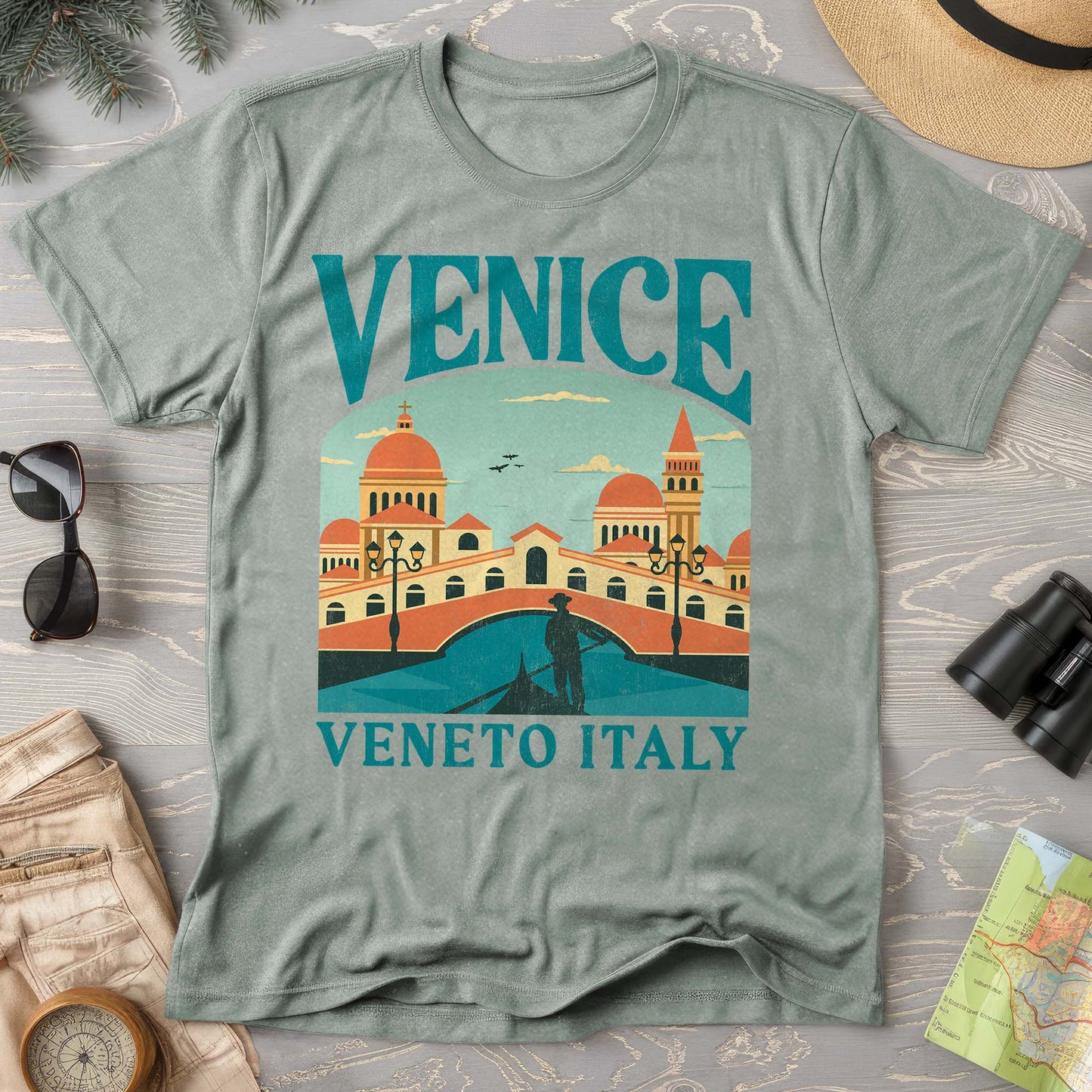 Venice Veneto Italy "Big and Bold" Comfort Colors T-Shirt