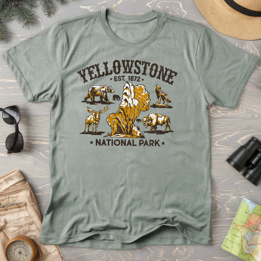 Yellowstone National Park Vintage Print Comfort Colors T-Shirt