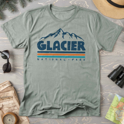 Glacier National Park "Retro Stipes" Comfort Colors T-Shirt