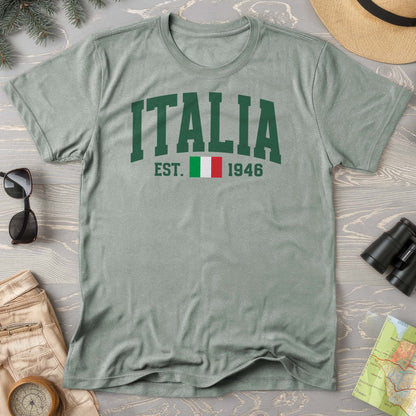 Italia Varsity Flag Comfort Colors T-Shirt