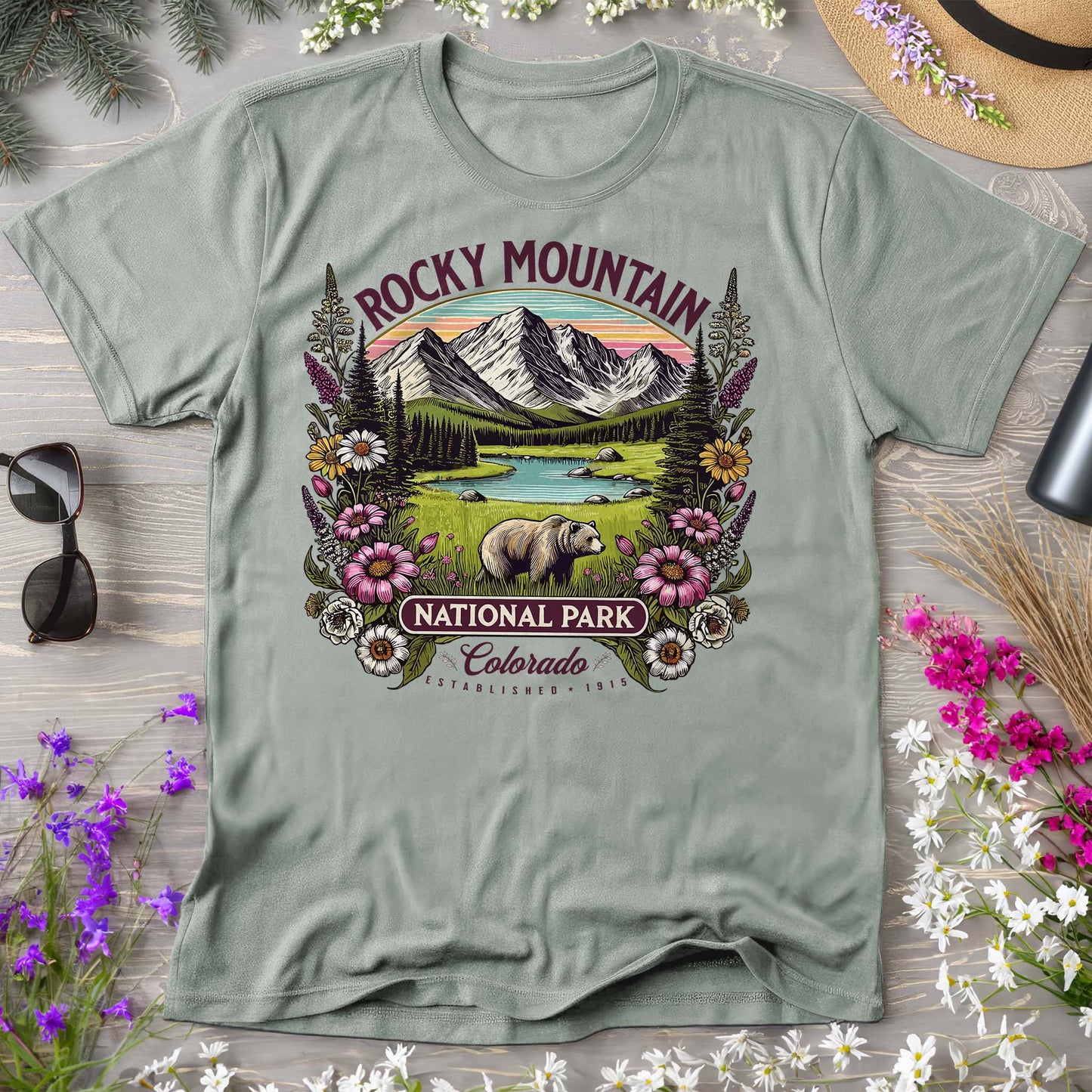 Rocky Mountain National Park "Wildflower" Comfort Colors T-Shirt