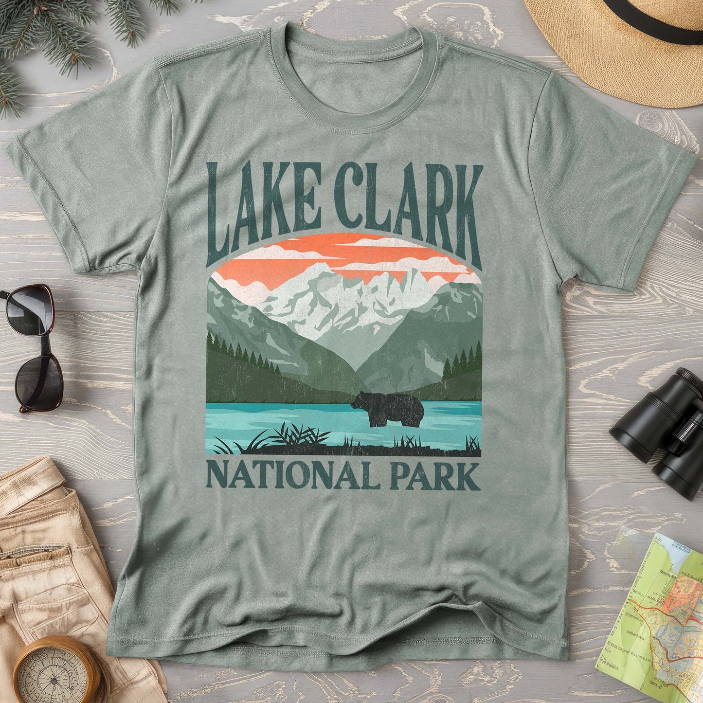 Lake Clark National Park "Big and Bold" Comfort Colors T-Shirt