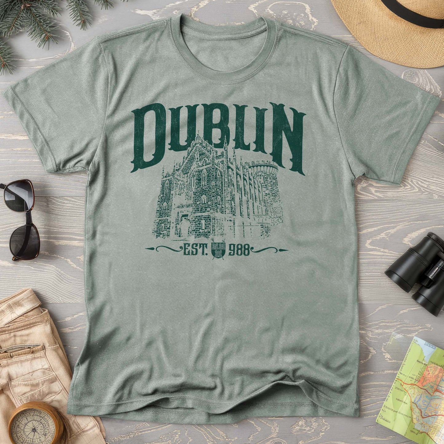 Dublin Ireland Castle Comfort Colors T-Shirt