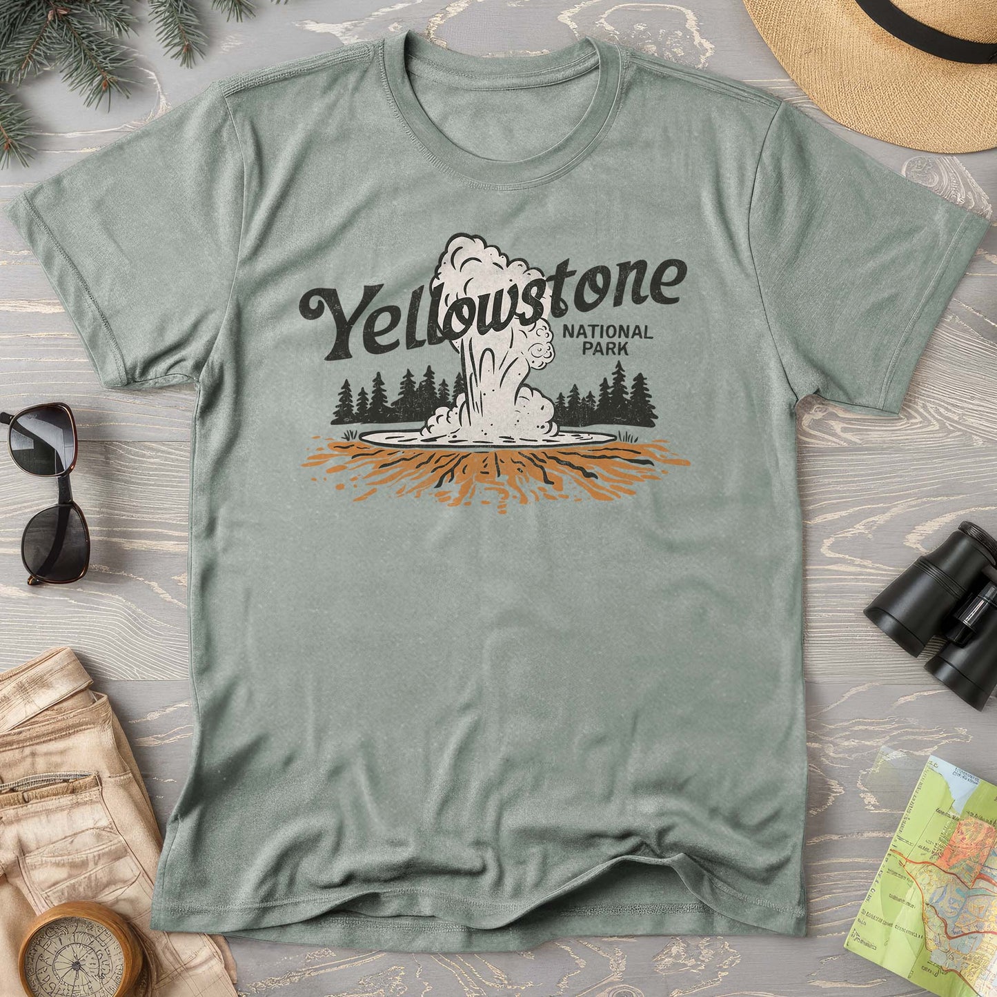 Yellowstone National Park "Old Faithful" Comfort Colors T-Shirt